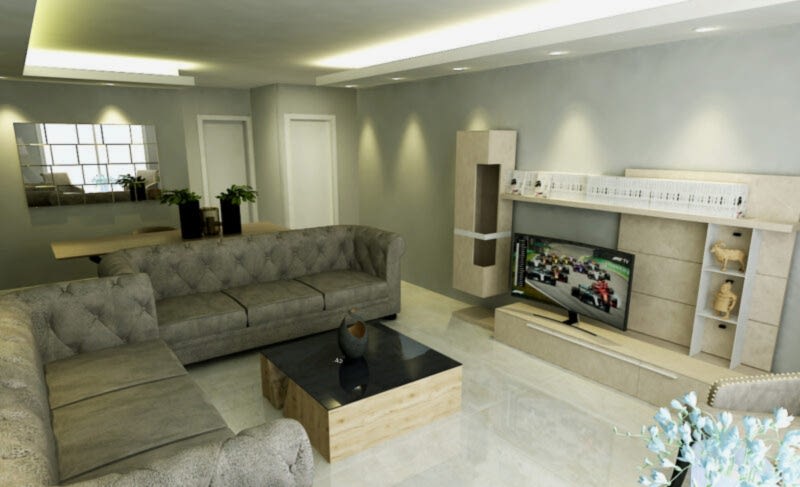 Modern Salon Dekorasyonu